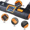 Akso Aoyupe Grey Silicone 4-Digit Resettable Combination Heavy Duty Anti-Theft Locks and 12mm x1.2m Cable,Keyless Lock for Outdoor,U-Lock with Sturdy Mounting Bracket,for Mountain Bikes,1 Set view 4