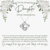 Winigolfe Design to My Daughter On Her Wedding Necklace, to Bride from Mom, Gift for Daughter from Dad Wedding, Sterling Silver Gift to Bride from Mother of The Bride view 1