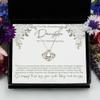 Winigolfe Design to My Daughter On Her Wedding Necklace, to Bride from Mom, Gift for Daughter from Dad Wedding, Sterling Silver Gift to Bride from Mother of The Bride view 4