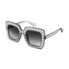 FEISEDY Kids Sunglasses for Girls Oversized Square Sparkling Party Sun Glasses Lightweight Fashion Shades B0053 view 1