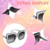 FEISEDY Kids Sunglasses for Girls Oversized Square Sparkling Party Sun Glasses Lightweight Fashion Shades B0053 view 3