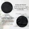 KAREN SPACE Men's Briefs Underwear Ice Silk Ultra-Thin Seamless Panties Mens Bikini, A1-1917SJ-Black,Large view 4