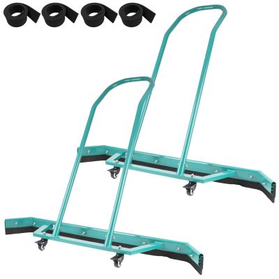 2 Pcs Professional Floor Squeegee Water Remover for Tennis/Basketball Courts, Outdoor Hard Floor Quick Drying Equipment, with Wheels & Replacement Rain Shuttle (Color : Green, Size : 135x102cm/53x