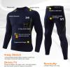 MEETYOO Thermal Underwear for Men,Mens Base Layer,2 Sets Long Johns Hunting Gear view 2