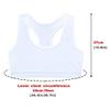 4 Pack Girls Unpadded Bra Seamless Breathable Cotton Bra Wireless Lightweight Sports Bras Girls Crop Tops for 9-14 Years Black view 3