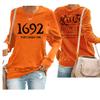 1692 They Missed One Halloween Sweater - Casual Fun Orange Vintage Sweatshirt view 1