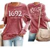 1692 They Missed One Sweatshirt Long Sleeve Halloween Crewneck Womens Pink view 1