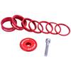 Wheels Manufacturing Essential StackRight Headset Spacer Kit - Red view 1