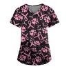 Nurse Uniforms Women Cancer Awareness Shirts Breast Cancer T Shirts Breast Cancer T Shirts for Women Breast Cancer Tshirts Pink Nursing Uniforms 3XL Womens Breast Cancer Awareness Shirts view 1