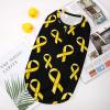 Yellow Ribbon Medical HIV Dog Shirts Pet Clothes Summer T Shirts Breathable Pullover Sleeveless Tank Top for Small Puppy Cats view 3