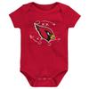 Outerstuff Newborn & Infant Black/Cardinal/Heather Gray Arizona Cardinals Three-Pack Eat, Sleep & Drool Retro Bodysuit Set view 2