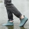 Men Short Rain Boots Garden Shoes Non Slip MenComfortable Insole Fashion Lightweight Ankle Rain Boots Line (Green, 10) view 2