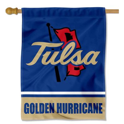 College Flags & Banners Co. Tulsa Hurricanes Gold Panel Logo House Flag Banner