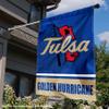 College Flags & Banners Co. Tulsa Hurricanes Gold Panel Logo House Flag Banner view 2