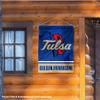 College Flags & Banners Co. Tulsa Hurricanes Gold Panel Logo House Flag Banner view 3