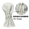 Premium PU Leather Driver Wood Head Cover - White with Black DRIVER Golf Accessory for Men Golfer (1pc) view 2