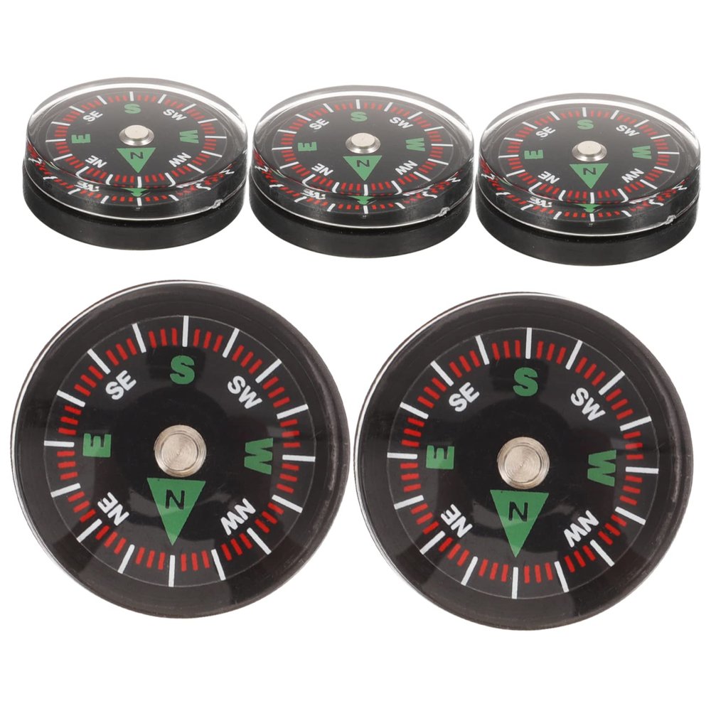 5Pcs mini Compass mini Accessories Kids Compass Camping Accessories Small Portable