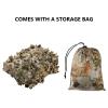 BASSDASH Camo Netting Camouflage Mesh Water Resistant for Hunting Blind Party (Grunge camo, 5x6.5ft (1.5x2M)) view 4