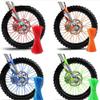 144 Pieces Spoke Skins Spoke Covers Plastic Bicycle Spoke Skins Wraps Colorful Bike Wheels Decorations, 24CM/9.45Inch view 2