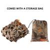 BASSDASH Camo Netting Camouflage Mesh Water Resistant for Hunting Blind Party (Autumn Forest, 5x6.5ft (1.5x2M)) view 4