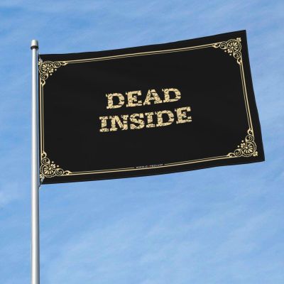 Sports Bar Decor Dead Inside Flag Funny Bedroom Decor Cool Flags Room Guys (Color : Colour, Size : 60X90CM)