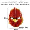 GOODKSSOP Cool Cosplay Animal Red Chicken Rooster Beak Head Funny Halloween Mask Full Face Carnival Prom Ball Party Mardi Gras Christmas Xmas Costume Decoration Prop view 2