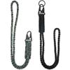 LAREDTREE Heavy Duty Paracord Lanyard Keychain, Paracord Necklace Cell Phone Keychain Whistles Wrist Braided Strap (Camo + Black) view 1