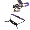 DAUZ Archery Wrist Rope, Archery Wrist Sling Adjustable Durable Bow Prevent Falling Handwoven for Hunting (Purple) view 2