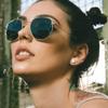 XLUMIO Hexagonal Flat Sunglasses for Men Women UV400 Protection Glass Len,C1 gray,one size view 3