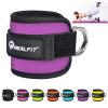 NEALFIT Ankle Strap for Cable Machine, Gym Ankle Cuff for Kickbacks, Leg Extensions, Glute Workouts, Booty Hip Abductors Exercise for Women and Men (Purple, Single) view 1