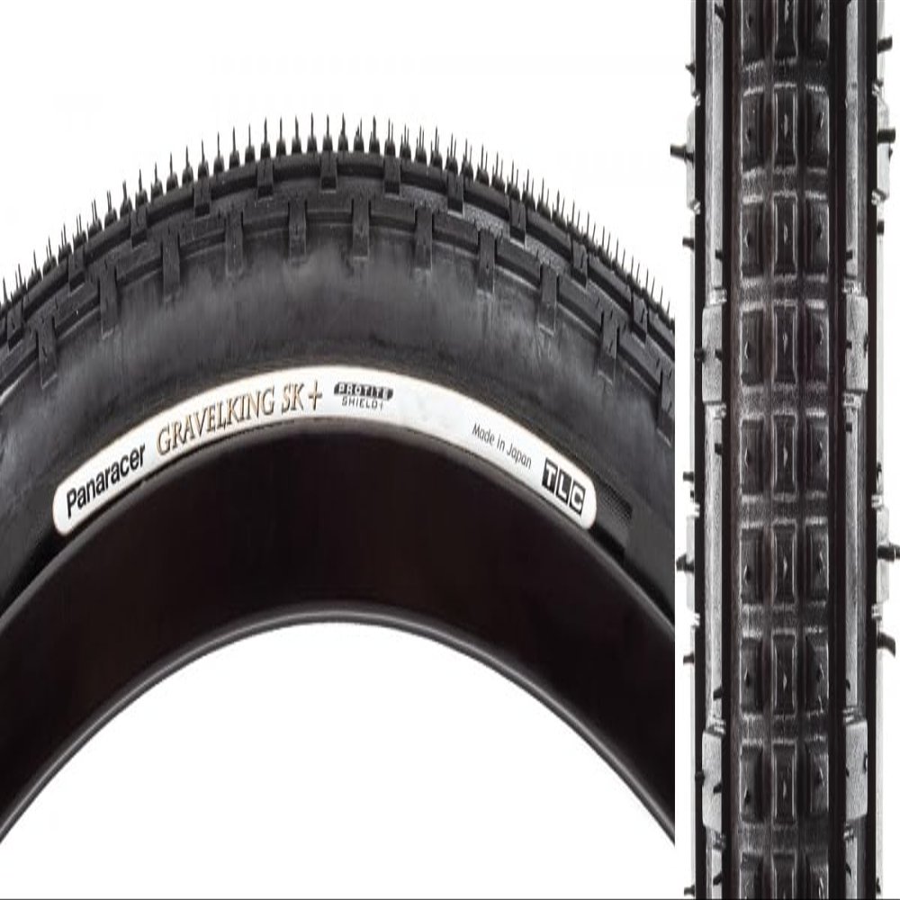 Panaracer Tire Gravel King SK+ 700X45 Fold Tbls Bk/Bk