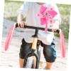 HONMEET 1set Lovely Bike Windmill Delicate Handle Decorations for Boys and Girls Fun Flower Ornaments Ribbons Stylish Bike Decor for Skates and view 2