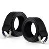 Clocean Durable Web Football Belt with Two Stainless Steel D Rings 52' Flag Football Pants Belt for Men Women Kids Youth Boys Girls (Black) view 1