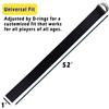 Clocean Durable Web Football Belt with Two Stainless Steel D Rings 52' Flag Football Pants Belt for Men Women Kids Youth Boys Girls (Black) view 4