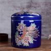 SCOOVY Classic Cat and Dog Coffin Cremation Hand-Painted Ceramic Pet Funeral Box, Casket Pet Memorial Ash Box, Four Flowers Pattern view 3