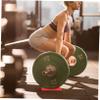 CORHAD Barbell Spacer Loading Barbell Weight Deadlift Jack Weight Storage Rack Mini Jack Portable Deadlift Wedge Portable Bar Red Exercise Machine Yoga view 3