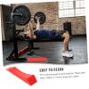 CORHAD Barbell Spacer Loading Barbell Weight Deadlift Jack Weight Storage Rack Mini Jack Portable Deadlift Wedge Portable Bar Red Exercise Machine Yoga view 4