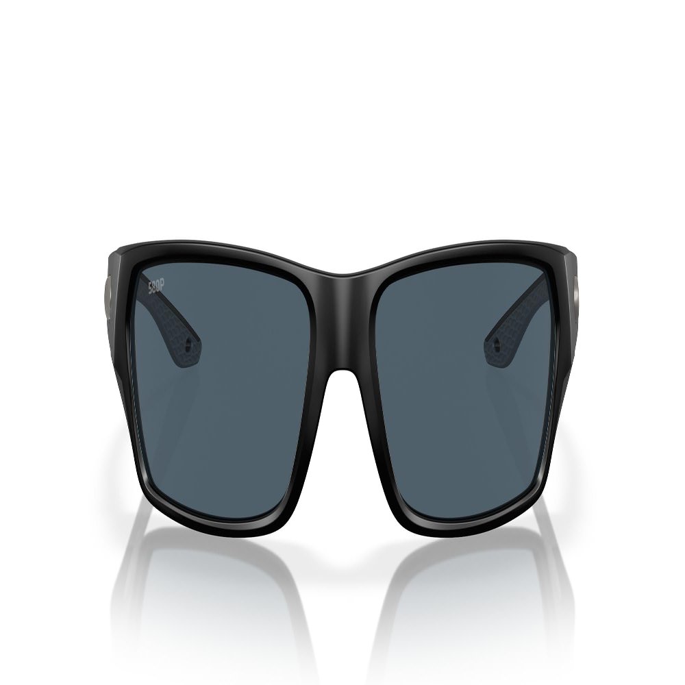 Costa Man Sunglasses Matte Black Frame, Gray Lenses, 60MM
