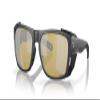 Costa Del Mar King Tide 6 Polarized Rectangular Sunglasses, Black Pearl/Sunrise Silver Polarized- 580G, 58 mm view 2