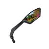 MEACHOW 2024NEW Handlebar Bike Mirror, Scratch Resistant Glass Lens, Ultra-HD, E-bike Mirror, Bicycle Mirror, (Blue Right Side) ME-013RB view 1