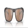 Costa Del Mar King Tide 6 Polarized Rectangular Sunglasses, Black Pearl/Copper Silver Mirrored Polarized-580G, 58 mm view 1