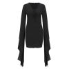 Women's Halloween Suit Masquerade Evil Party Dress Set Goth Summer Dress Casual Long Vampire Dress Fairy Dress view 2