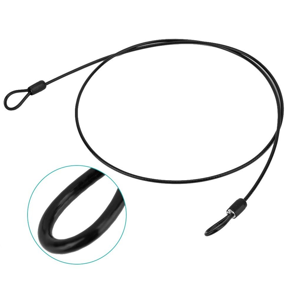 Cable Lock, Stainless Steel PVC Practical Security Lock, Autocycle Office for Home Motorcycle Cycling Scooter Factory Parking Lot (03)