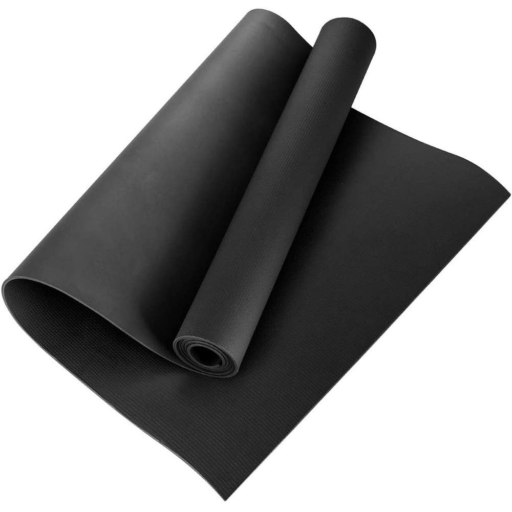 Yoga Mat, Workout Mat for Studio Home Training Pilates Stretching Floor Fitness 68x24 inch (Black)