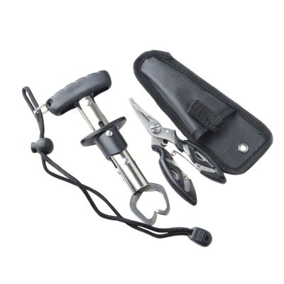 BESPORTBLE Stainless Steel Fish Grip Tool Mini Fishing Gripper with Scale and Non-Slip Handle for Anglers and Kayak Fishing Accurate Weight Measurement and Easy Handling