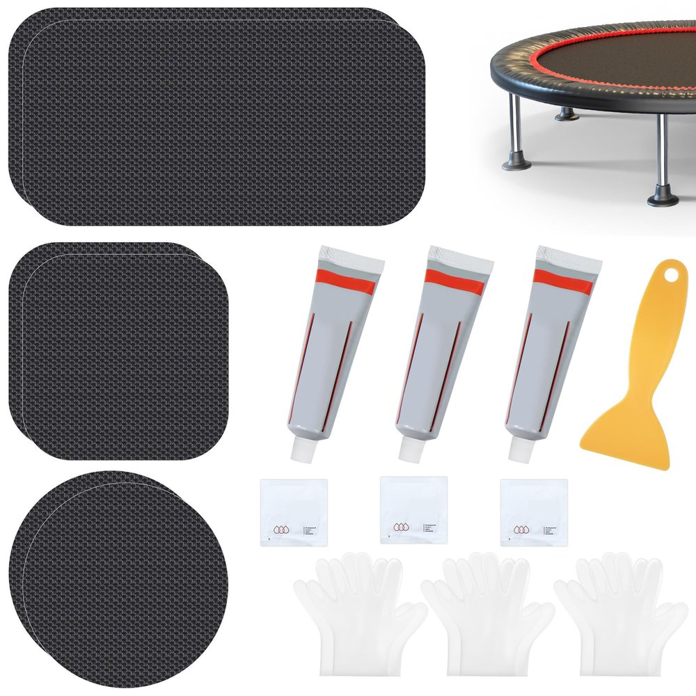 Trampoline Patch Repair Kit - 3 Sizes Patches for Trampoline Mat Tear or Hole