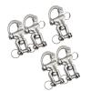 UNKOMN Marine Hardware 5Pcs 70mm Swivel Snap Shackle Stainless Steel Quick Release Diving Clips Swivel Snap Hook for Sailboat Spinnaker Halyard Yacht view 1