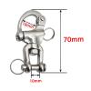 UNKOMN Marine Hardware 5Pcs 70mm Swivel Snap Shackle Stainless Steel Quick Release Diving Clips Swivel Snap Hook for Sailboat Spinnaker Halyard Yacht view 2