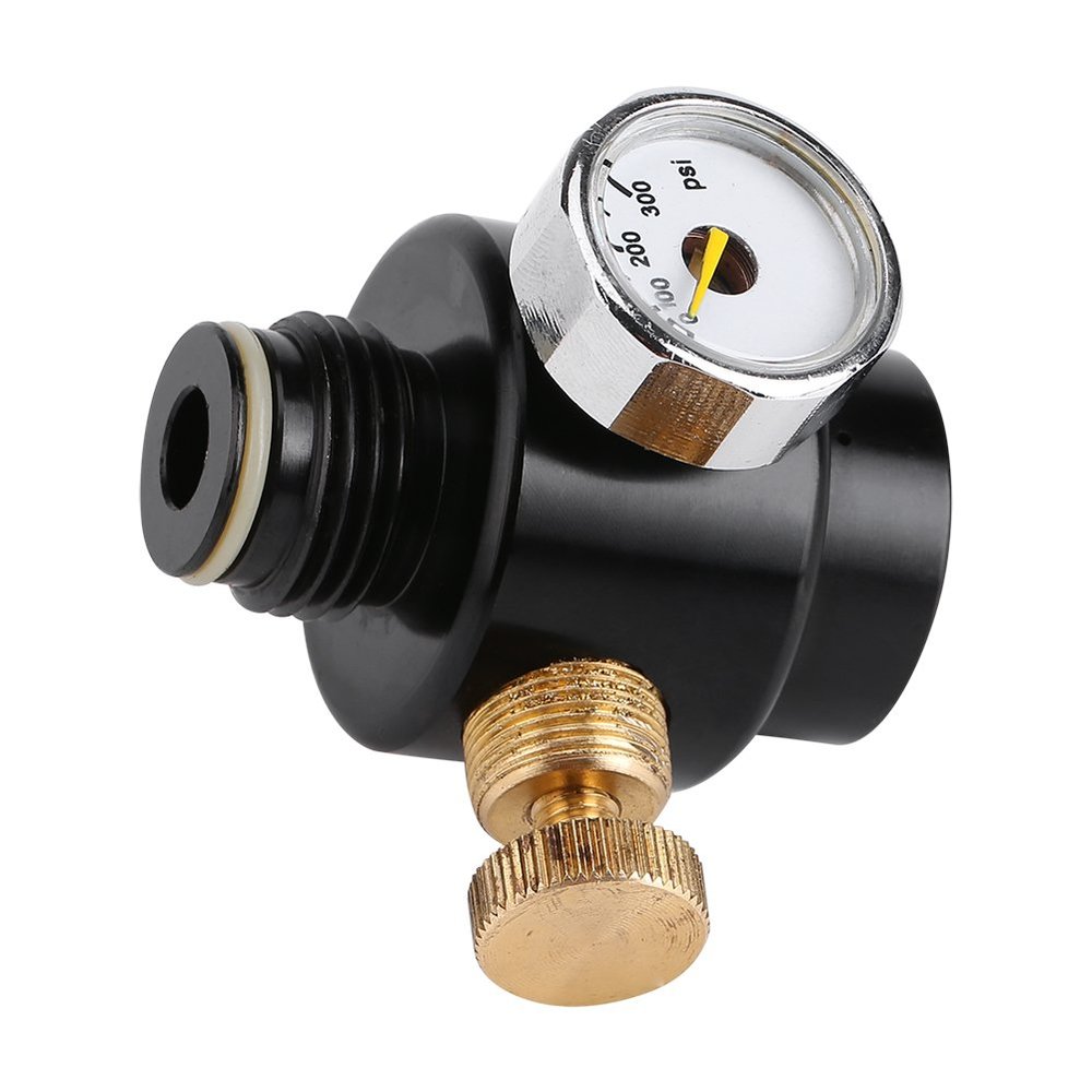 Tyenaza Co2 & Compress Air Regulator, Alloy Steel Replacement Air Regulator with Gauge, Output Pressure 0300psi
