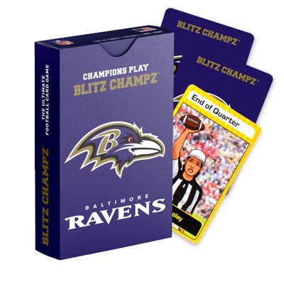 Blitz Champz Baltimore Ravens  Officially Licensed NFL Playing Cards & Ravens Gifts for Men & Women, Fun Travel Card Games for Adults & Kids Ages 7+, Camping Games for Friends & Family Game Night